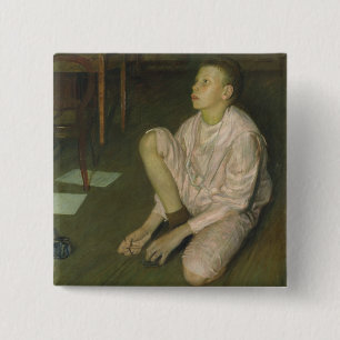 Wolf, the Son of the Artist, 1900 15 Cm Square Badge