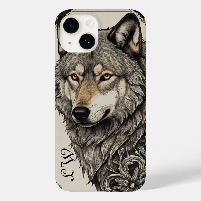 Wolf themed case (Back)
