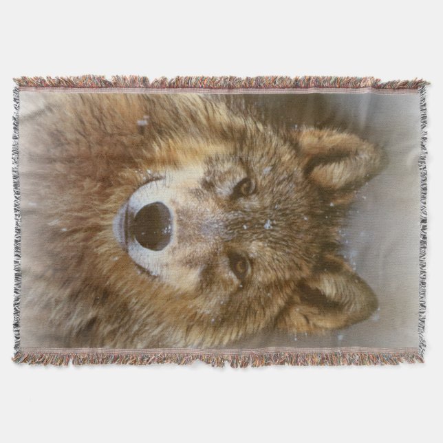 Wolf Throw Blanket (Front)