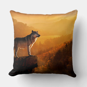 Wolf Throw Pillow