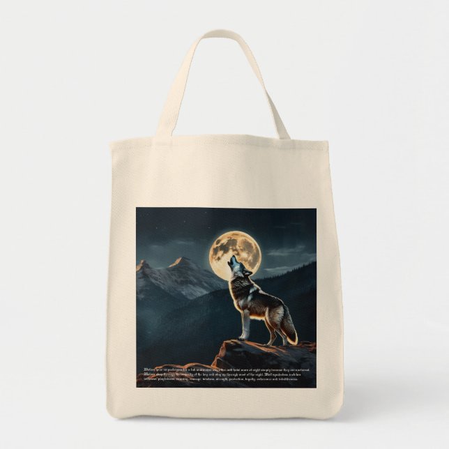Wolf  tote bag (Front)