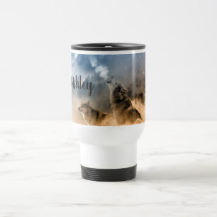 Wolf  travel mug
