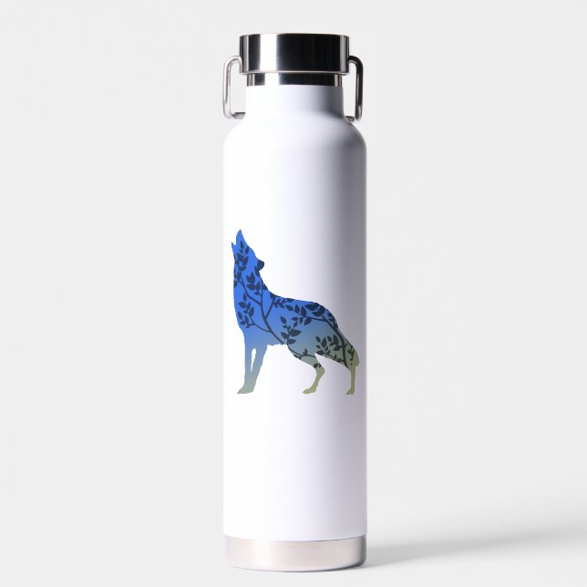 Wolf Tree Water Bottle (Front)