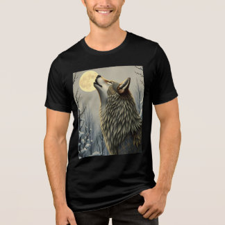 wolf  Tri-Blend shirt
