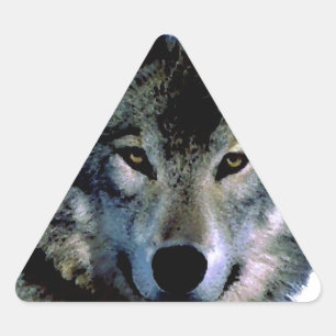 Wolf Triangle Sticker