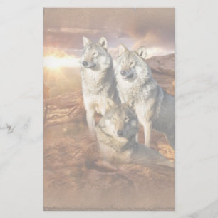 Wolf Trio stationery