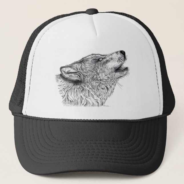 Wolf Trucker Hat (Front)