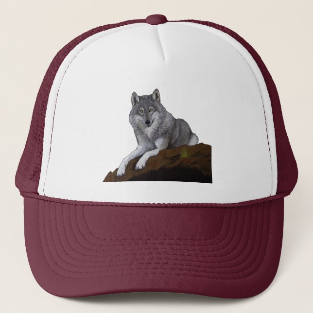 Wolf Trucker Hat (Front)