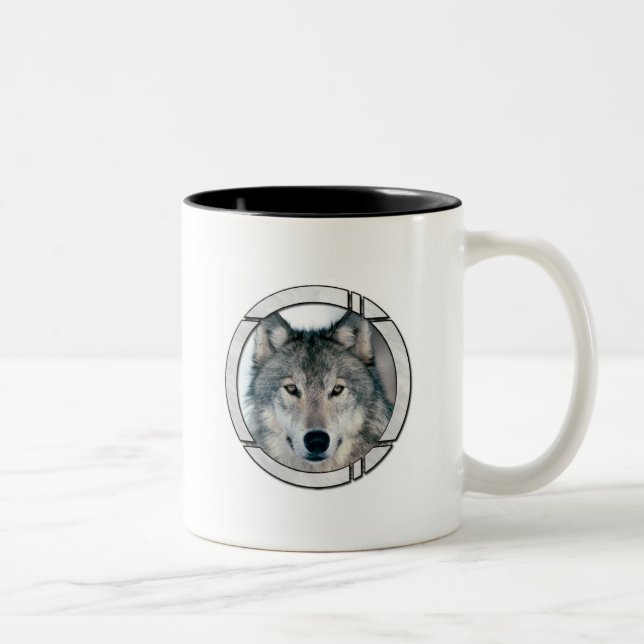 WOLF Two-Tone COFFEE MUG (Right)