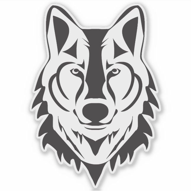 Wolf Vinyl Sticker (Front)