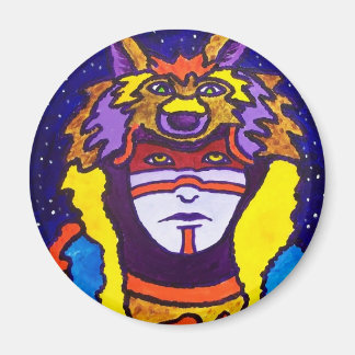 Wolf Walking by Piliero Magnet