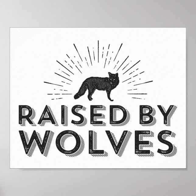 Wolf Wall Art for Nurseries and Kids Rooms (Front)