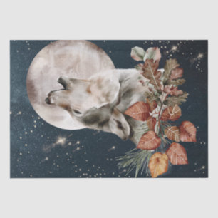 Wolf Watercolor Tissue Paper