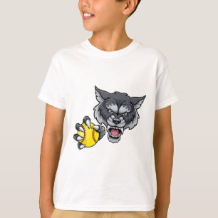 Wolf Werewolf Softll Ll Animal Mascot T-Shirt