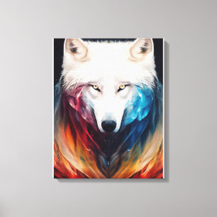 Wolf White wolf Animal Discovery Adventure Nature Canvas Print