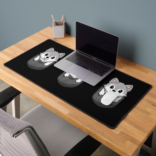 Wolf Wild Animal Lover Hunter Zoology Desk Mat (Office 2)