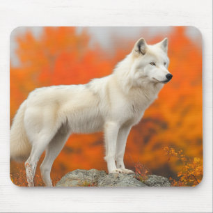 Wolf Wild Animal Loving Portrait Mouse Mat
