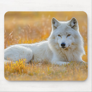 Wolf Wild Animal Loving Portrait Mouse Mat
