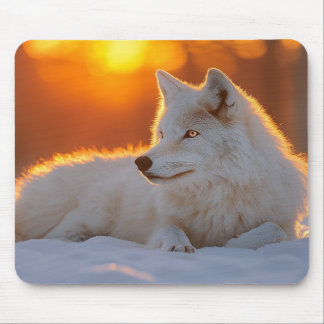 Wolf Wild Animal Loving Portrait Mouse Mat