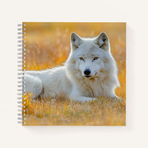 Wolf Wild Animal Loving Portrait Notebook