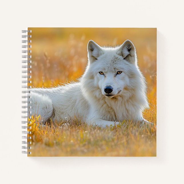 Wolf Wild Animal Loving Portrait Notebook (Front)