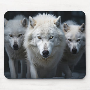 Wolf Wild Animal Portrait Fierce Power Mouse Mat