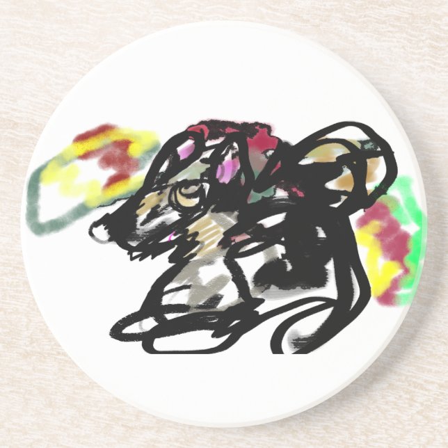 Wolf wild Autumn  Coaster (Front)