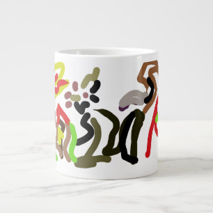 Wolf wild ink autumn large coffee mug