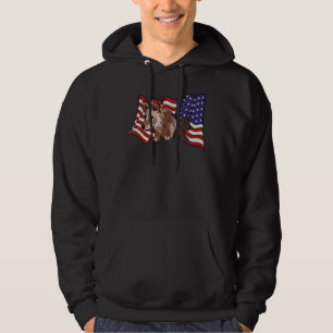 Wolf Wildlife Animal American Flag Wolves Wolf An Hoodie