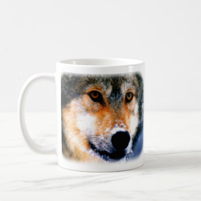 Wolf Wildlife Coffee Mug (Left)
