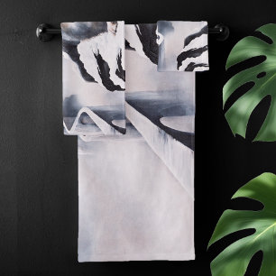 Wolf Winter Castle Fantasy Bath Towel Set