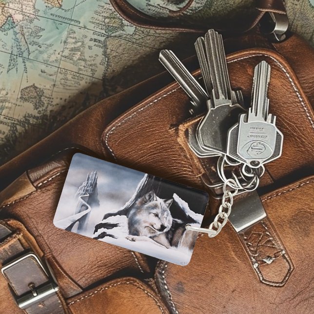 Wolf Winter Castle Fantasy Key Ring (Creator Uploaded)