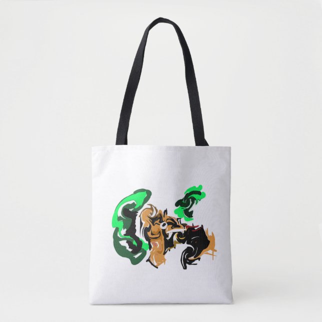 Wolf  winter  joy tote bag (Front)