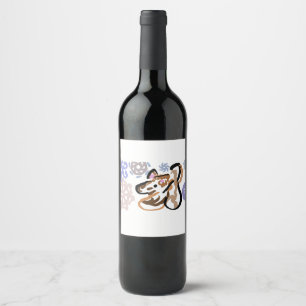 Wolf winter love wine label