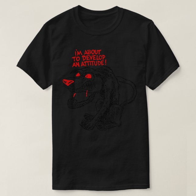 Wolf With An Attitude Problem T-Shirt (Design Front)