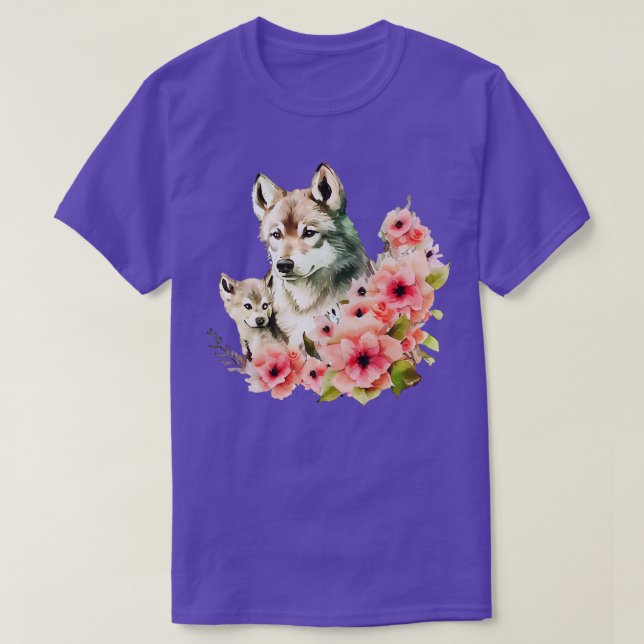Wolf with baby 1 T-Shirt (Design Front)