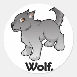 Wolf. Wolf Classic Round Sticker