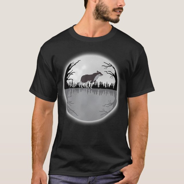 Wolf - Wolf Walking At T-Shirt (Front)