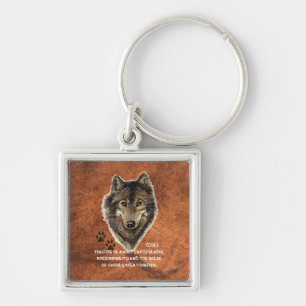 Wolf, Wolves Animal Totem, Nature Guide Key Ring