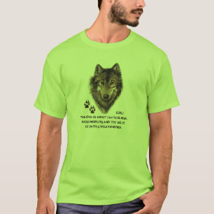 Wolf, Wolves Animal Totem, Nature Guide T-Shirt