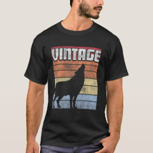 Wolf Wolves Gift Retro Style Vintage Mountain Camp T-Shirt