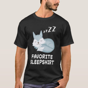 Wolf Wolves Nap Sleeping Sleep Pajama Pajamas Nigh T-Shirt