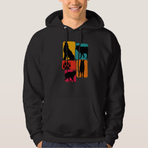 Wolf wolves Retro Hoodie