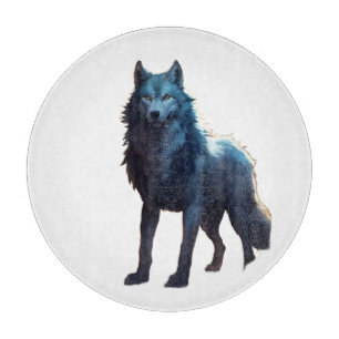 Wolf Woman of the Enchanted Forest Fantasy Creat Cutting Board