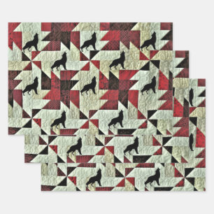 Wolf Wrapping Paper Sheet