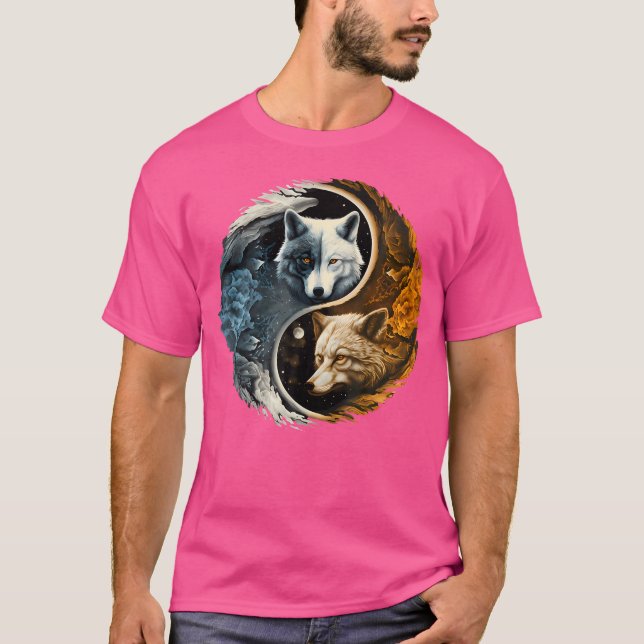 Wolf Yin Yang T-Shirt (Front)