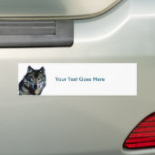 Wolf Your Own Text Bumper Sticker (On Car)