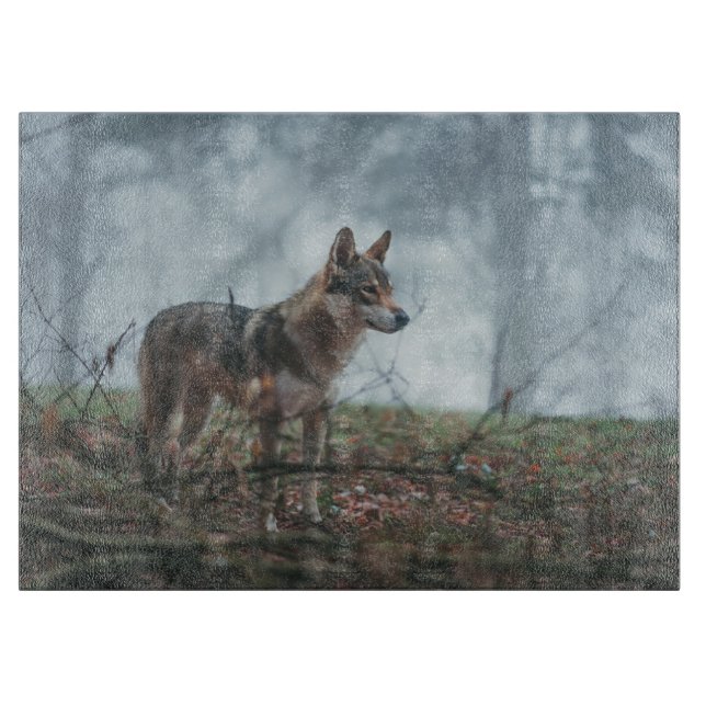 Wolfdog Cutting Board (Front)