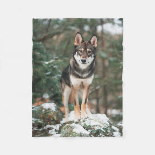 Wolfdog Fleece Blanket