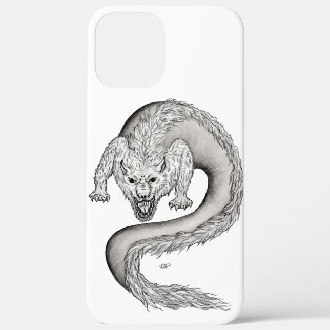 Wolfdragon black and white design Case-Mate iPhone case (Back)
